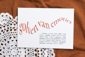 foto kaartje Golven van emoties