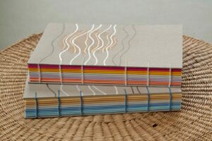 Handgemaakt notitieboekje A5 -dubbel-zo-dik-